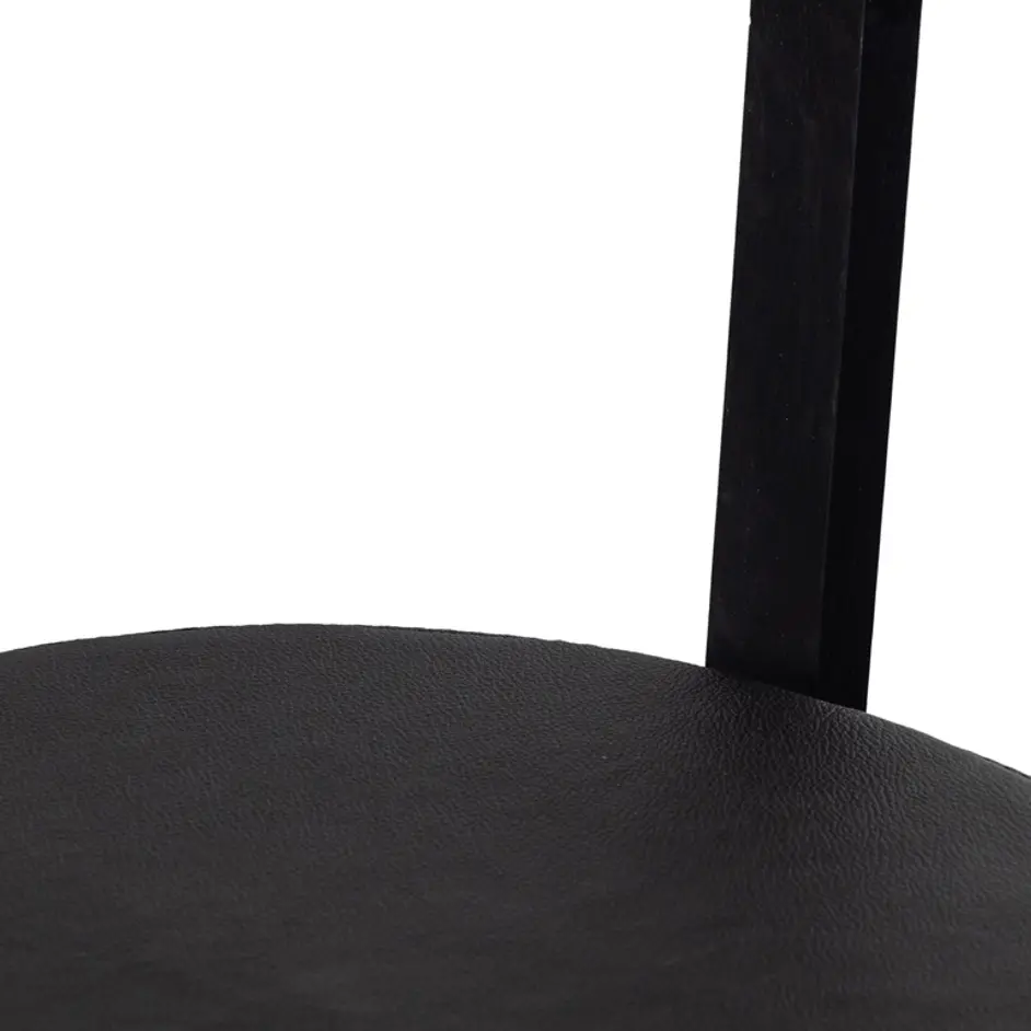 Tex Stool In Black Rosa Morada by FOUR HANDS