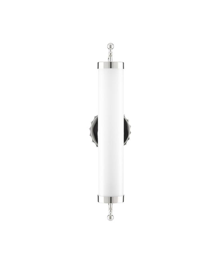 Latimer Nickel Wall Sconce In Polished Nickel by Currey & Company