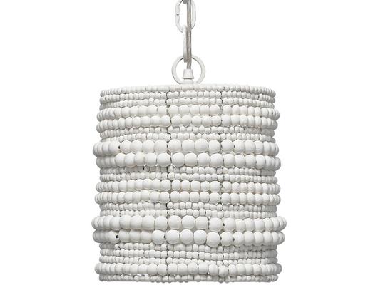Strand Wood Beaded 1-Light Pendant by Jamie Young