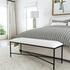 Avenham Black Framed Bench by Uttermost