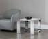 DALTON END TABLE - STAINLESS STEEL - HIGH GLOSS WHITE by Sunpan