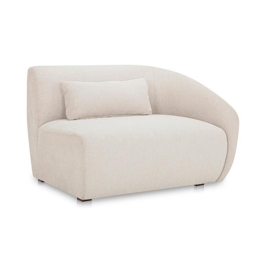Amelia Right Arm Facing Chair Warm White by Moes Home