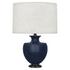 Matte Midnight Blue Michael Berman Atlas Table Lamp by Robert Abbey