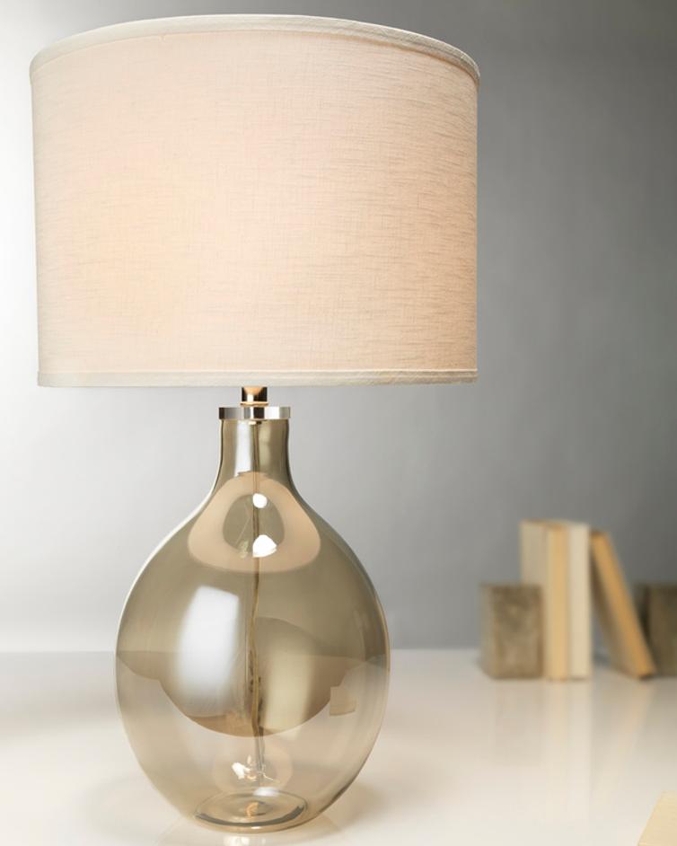 Juliette Blown-Glass Table Lamp, Grey by Jamie Young