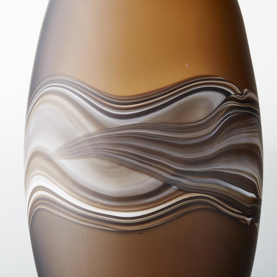Nina Vase in Amber Swirl by Cyan Design