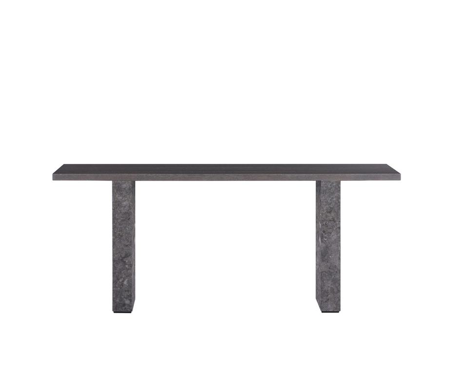 Rebel Console Table - Grey Marble / Charcoal Grey by Sunpan