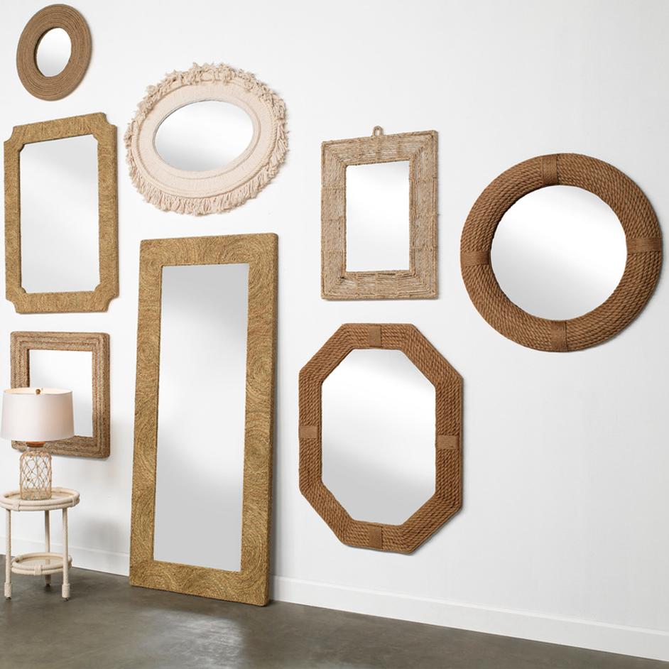 Round Rope Wall Mirror by Jamie Young