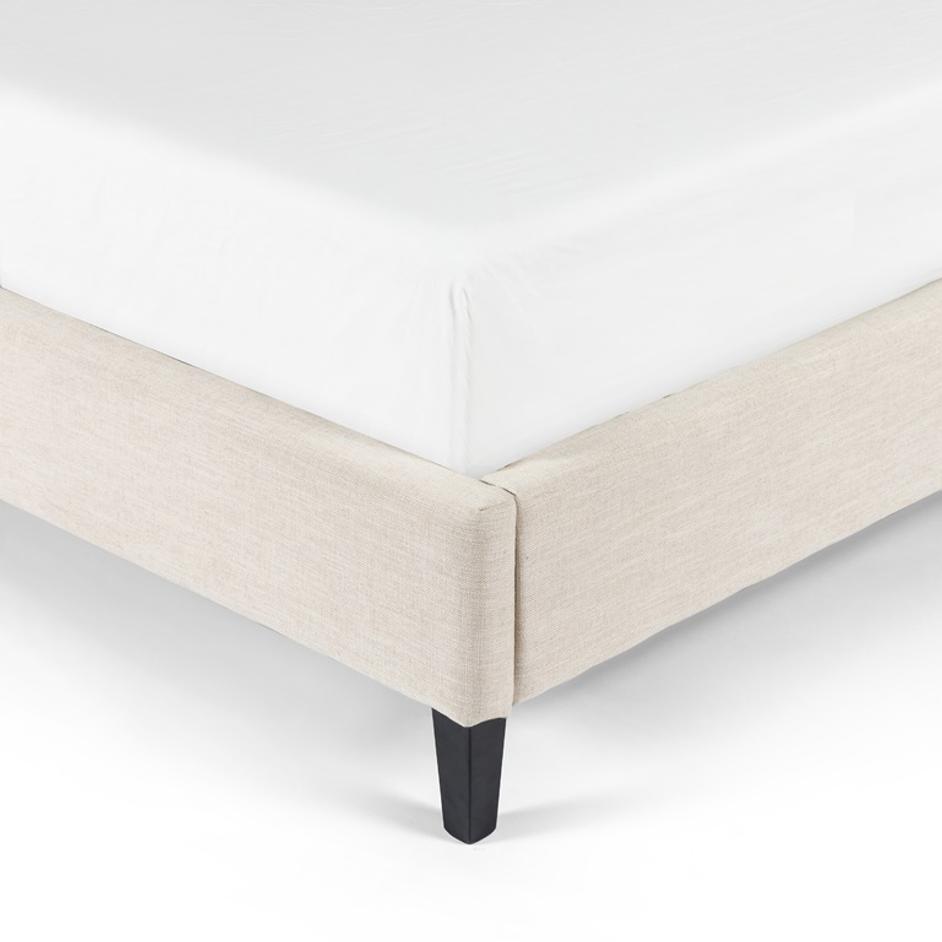 Madison Bed In Cambric Ivory In King by FOUR HANDS