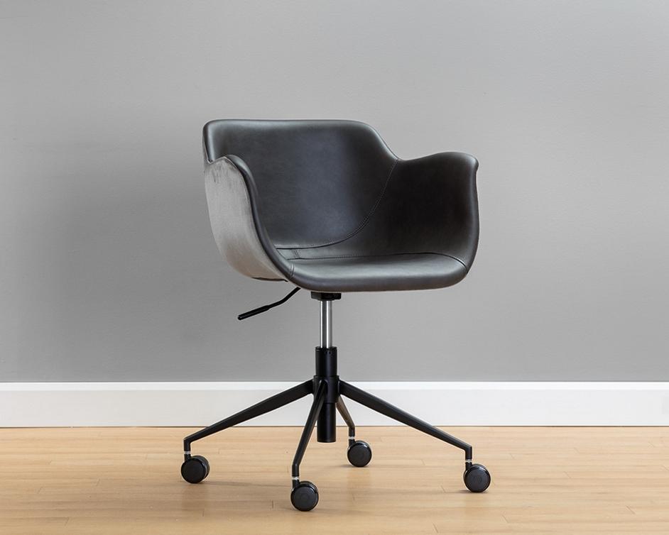 Owen Contemporary Office Chair - Town Grey / Roman Grey by Sunpan