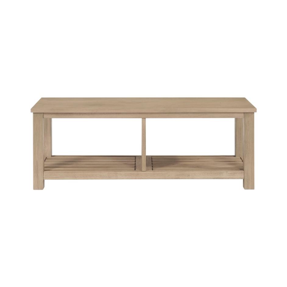 Tiburon KD TV Bench, Drifted Sand by New Pacific Direct