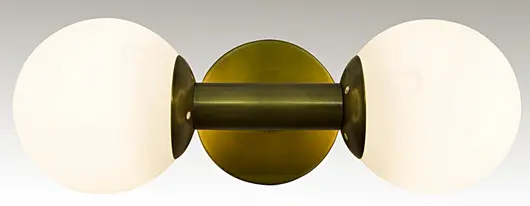 Antiope Sconce, Antique Brass and Glass by Noir Furniture