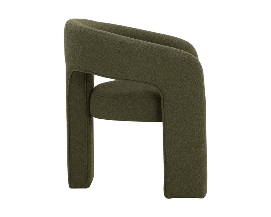 ISIDORE DINING ARMCHAIR - COPENHAGEN OLIVE by Sunpan