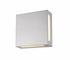 Quadrate 2 Light Outdoor Wall Sconce in Silver Finish by Z-Lite