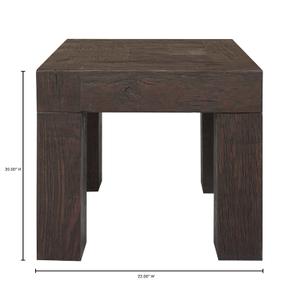 EVANDER SIDE TABLE RUSTIC BROWN by Moes Home