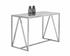 Abel Counter Table - Stainless Steel - White Marble by Sunpan