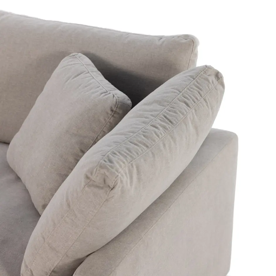 Stevie 2 Pc Sectional Sofa In Dstn Flannel by FOUR HANDS