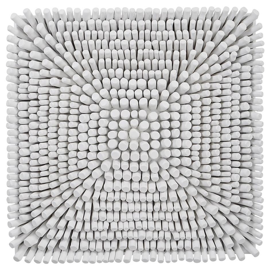 Portside White Wood Wall Panel by Uttermost