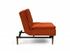 DUBLEXO CHAIR in ELEGANCE PAPRIKA FABRIC WITH Dark Wood LEGS 506 by INNOVATION USA