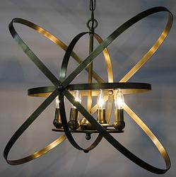 Sassari Pendant, Metal with Brass Finish by Noir Furniture