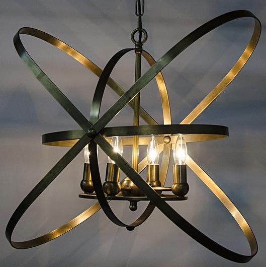 Sassari Pendant, Metal with Brass Finish by Noir Furniture