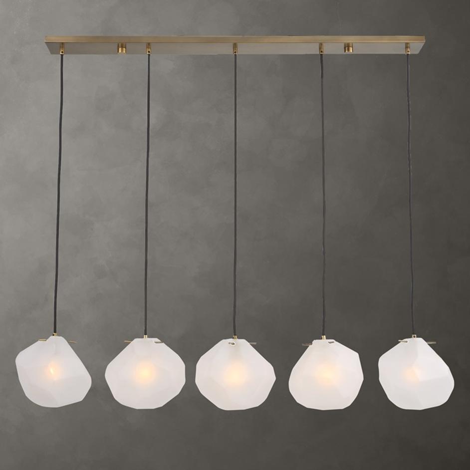 Geodesic 5 Light Linear Pendant by Uttermost