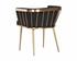 Caily Dining Armchair - Abbington Black by Sunpan