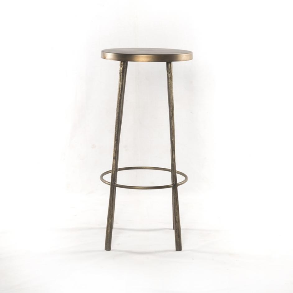 Westwood Barstool in Antique Brass by FOUR HANDS
