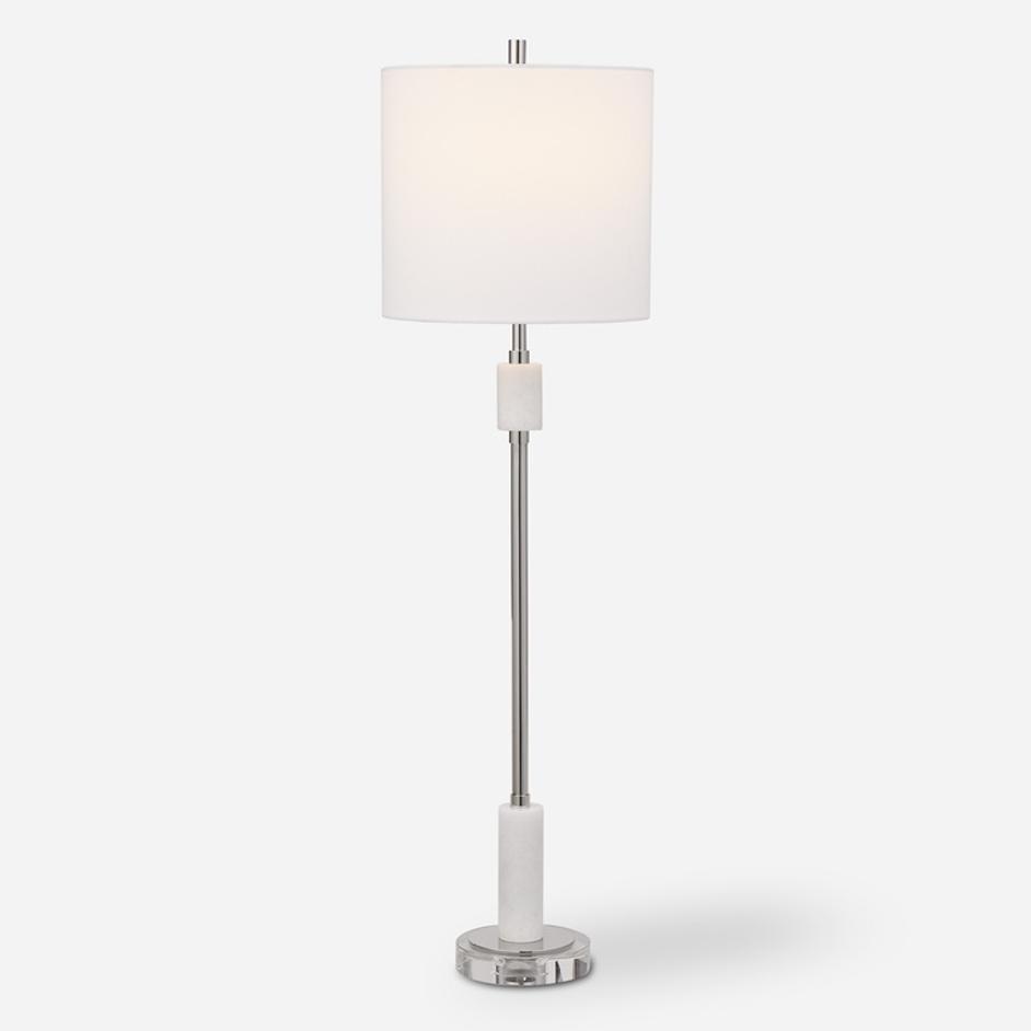 Sussex Nickel Buffet Lamp by Uttermost