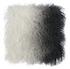 Tibetan Sheep Pillow White to Black by tov furniture