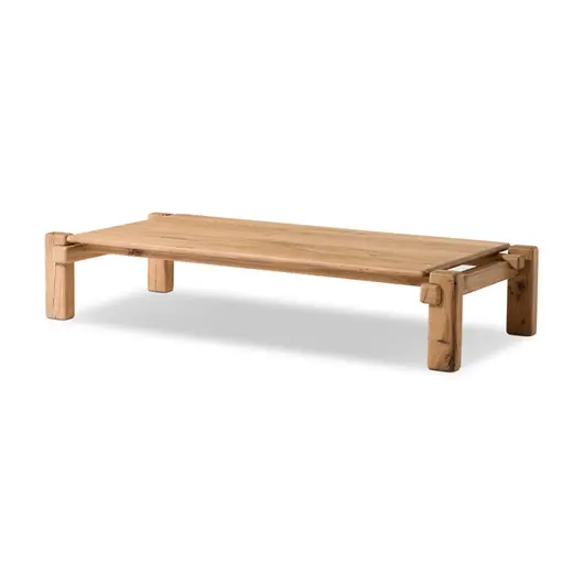 Marcia Large Coffee Table in French Oak by FOUR HANDS