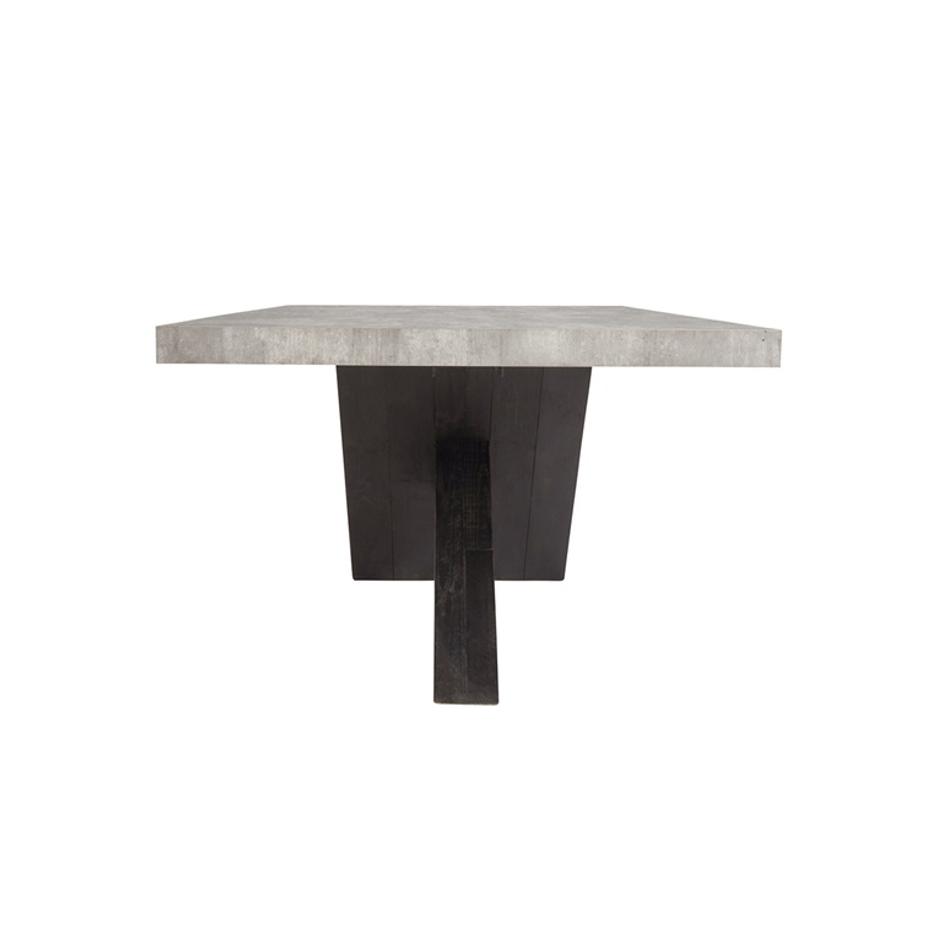 Durant 84" Dining Table Gray/Black by Classic Home