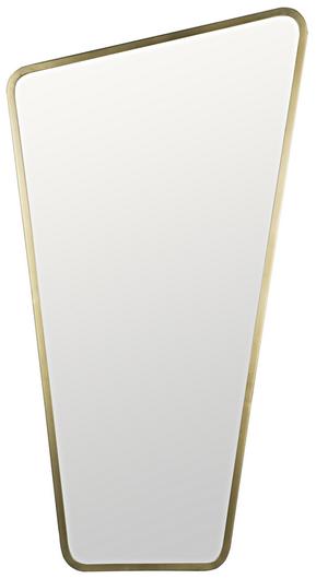 Juliet Industrial Steel Mirror in Antique Brass Finish by Noir Furniture