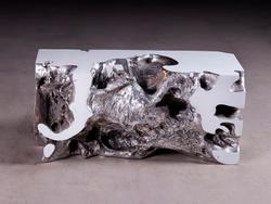 Freeform Bench, White, Silver Leaf, SM by PHILLIPS COLLECTION