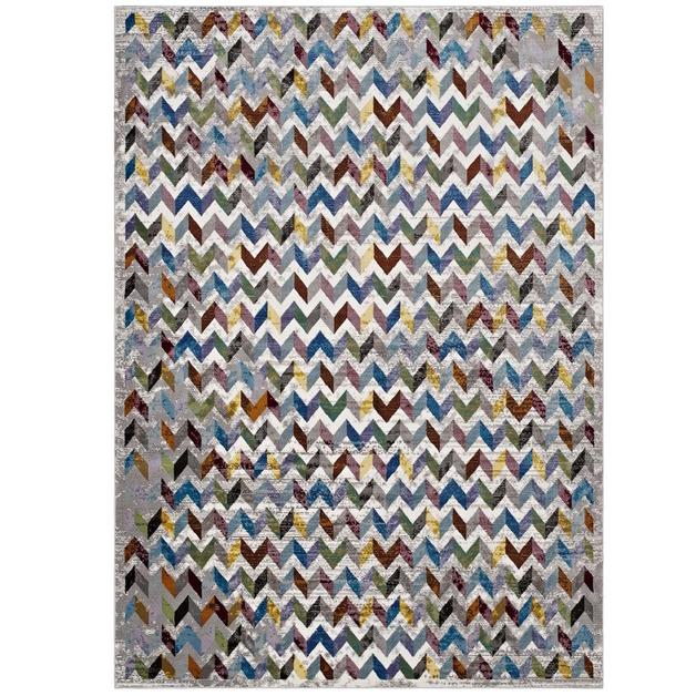 Ballinas Chevron Mosaic 8X10 Area Rug In Multicolored by Modway Furniture