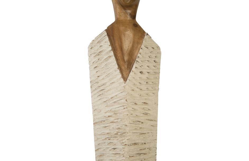Vested Female Sculpture, Natural/White Gold, Large by PHILLIPS COLLECTION