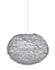 Eos Large Plug-In Pendant in Grey with White Cord by UMAGE