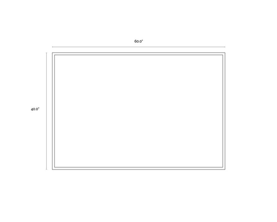 COOL EMBRACE - 60" X 40" - GOLD FLOATER FRAME by Sunpan