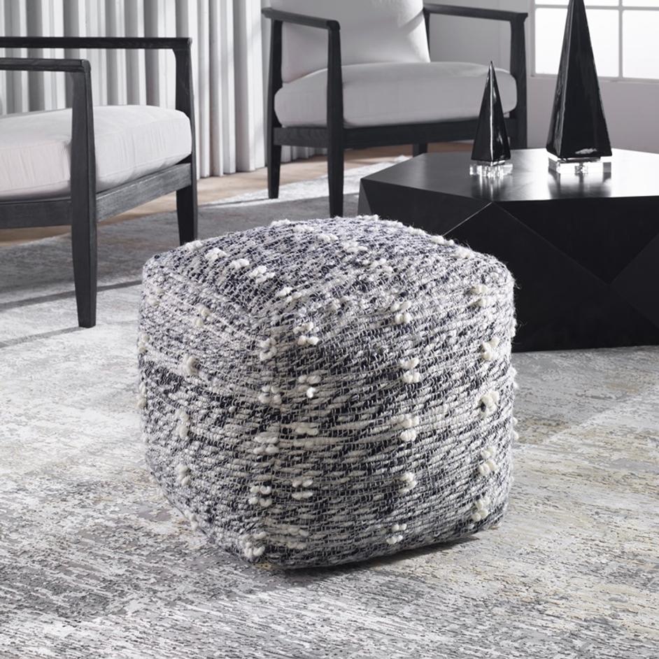 Narol Gray Pouf by Uttermost