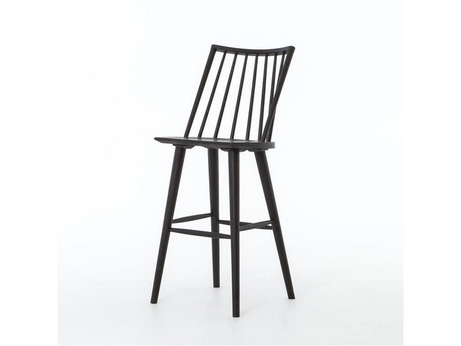Eline Windsor Barstool-Black Oak by FOUR HANDS