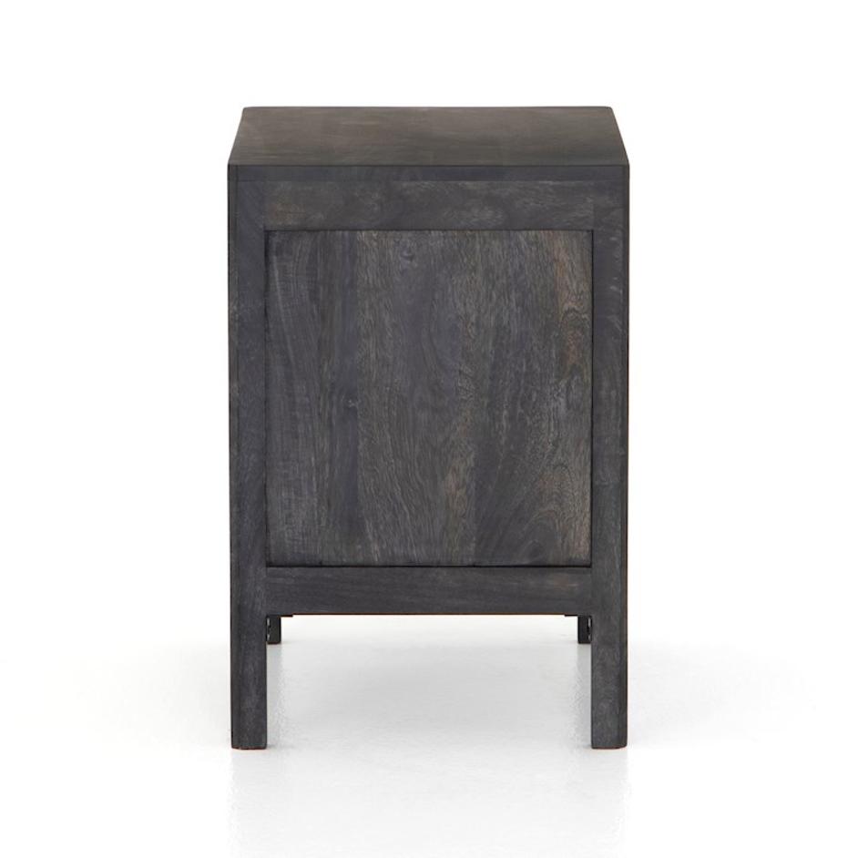 Sydney Left Nightstand In Black Wash by FOUR HANDS