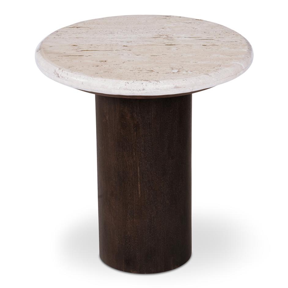 Landon Accent Table Beige Travertine by Moes Home