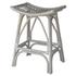 Imari Rattan Counter Stool In Gray White Washed  by New Pacific Direct