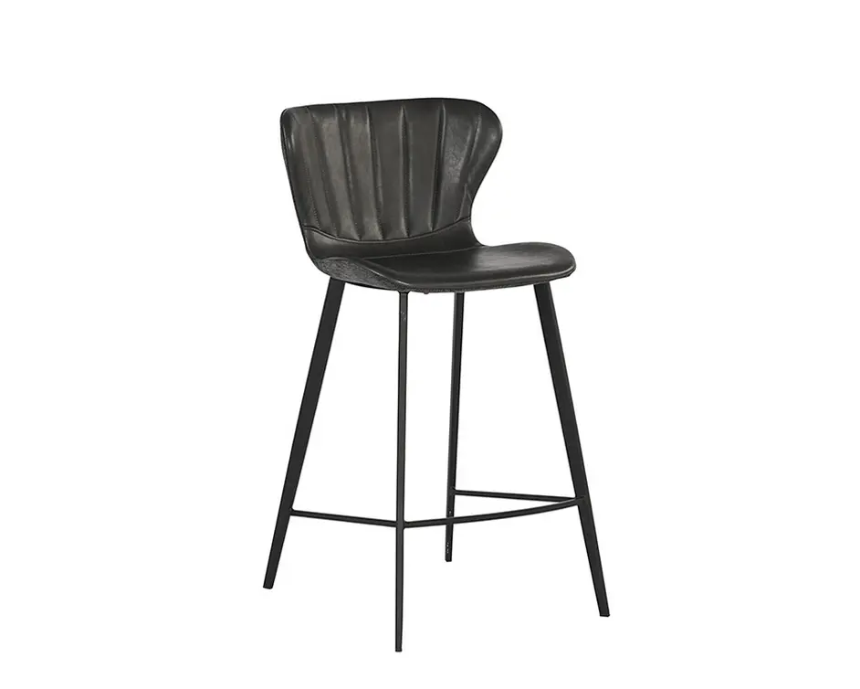 Arabella Counter Stool - Bravo Portabella / Polo Club Kohl Grey by Sunpan