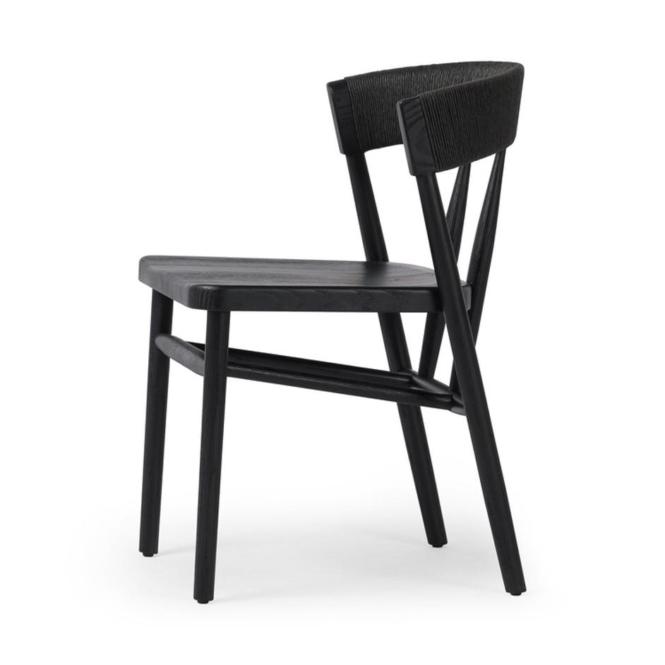 Buxton Dining Chair - Black Rush by Four Hands