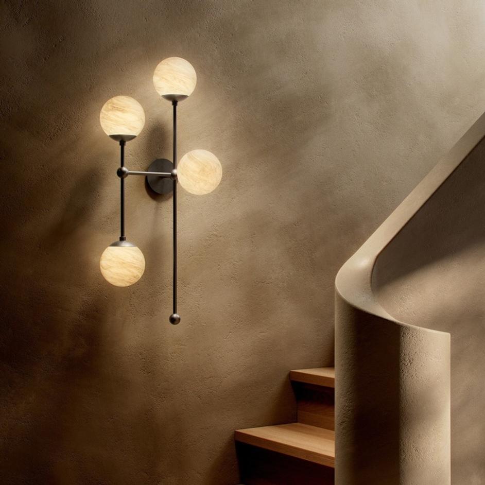 Armstrong 4 L Sconce - Black Gunmetal by Four Hands