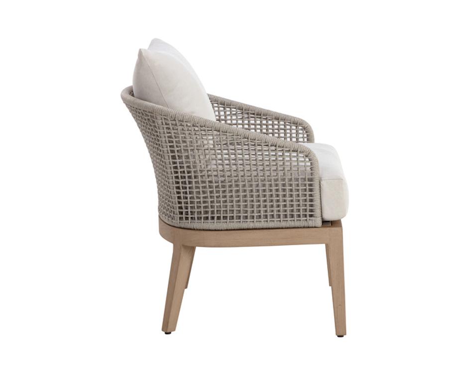 CAPRI LOUNGE CHAIR - DRIFT BROWN - PALAZZO CREAM by Sunpan