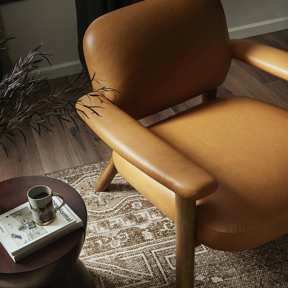 Eisley Chair In Trevino Camel by Four Hands