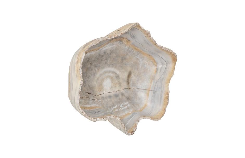 Cast Wall Onyx Bowl, Faux Finish, Small by PHILLIPS COLLECTION