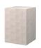 Structure Faux-Shagreen Square Side Table, Cream by Jamie Young