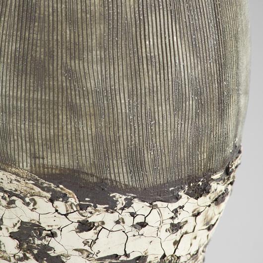 Calypso Vase | Off White | Brown - Medium by Cyan Design